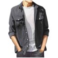 thumbnail image 1 of DPTALR Cardigan Décontracté pour Hommes à Manches Longues avec Poche, 1 of 6