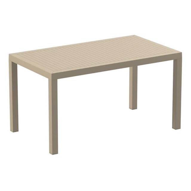 Compamia Ares Table de Salle à Manger de Patio en Résine de 55 Pouces Taupe