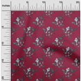 thumbnail image 1 of oneOone Cotton Silk Fabric Leaves|Bird & Floral Block Decor Fabric Printed BTY 42 Inch Wide, 1 of 4
