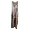 thumbnail image 5 of SMihono Robe Maxi Bohème d'Été pour Femmes Grande Taille Mode Femmes Été Aguichant Décontractée Sans Manches à Col en V Imprimée Longue Robe Plage Évasée Robe d'Été, 5 of 5