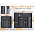 thumbnail image 3 of Expandable Kitchen Utensil Drawer Tray | Adjustable Silverware Organizer with Compartments | Kitchen Cutlery Storage Box for Forks, Knives, and Spoons | Home Drawer Organization Solution, 3 of 6