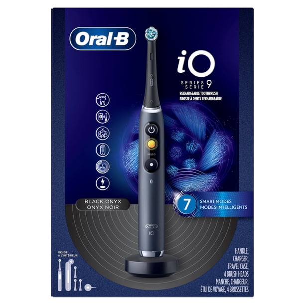 Oral-B iO Series 9 Electric Toothbrush with 4 Brush Heads, Black