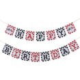 thumbnail image 1 of Checkered Racing Flags Design Banner Garland Party Decoration Letter Bunting Birthday Party Supplies for Car Themed Party Celebration, 1 of 8