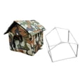 thumbnail image 2 of Almencla Maison pour Chat Errant Abri pour Chat Porte Rideau Design Fournitures pour Animaux Boucle Inférieure Imperméable Coupe-Vent m, 2 of 8