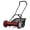 Red, variant on Ironmax 18” Push Reel Lawn Mower, 5-Blade Manganese Steel Manual Grass Cutter for Yard Green
