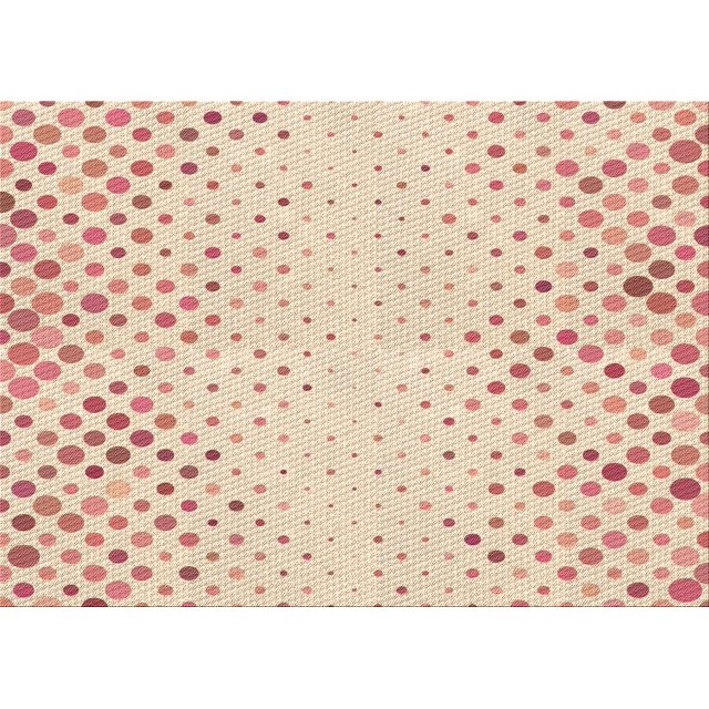 Ahgly Company Machine Washable Indoor Rectangle Transitional Sunrise Orange Area Rugs, 2' x 3'