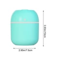 thumbnail image 4 of USB Humidifier | Portable Cool Mist Air Purifier with Colorful Night Light | Quiet Operation | 220ML Water Tank | Easy to Clean | For Bedroom, Office, Travel | White Pink Blue | 1 Pack, 4 of 7