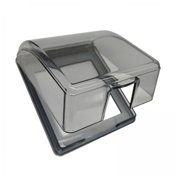 Siruishop Couvercle de Prise Étanche 6x Protecteur de Prise Extérieure et de Réceptacle pour Salle de Bain Transparent Noir