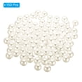 thumbnail image 3 of Unique Bargains Pendentifs Perles Factices 12 mm, Lot de 150 Perles Rondes Imitation Perle, Argent Beige, 3 of 6