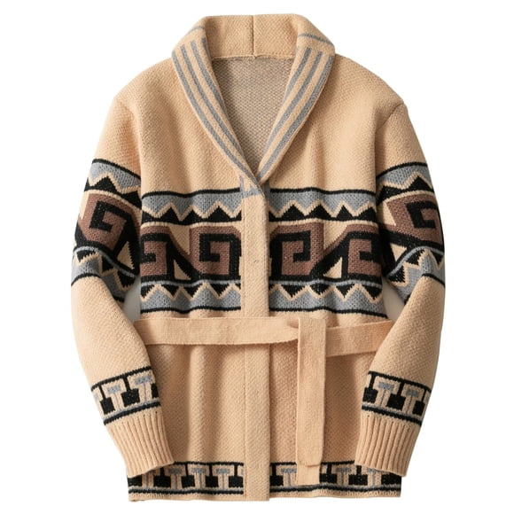 Vestes pour Hommes Mode, Chandails pour Hommes Mode, Chandail Tricoté Épais d'Hiver pour Hommes Cardigan à Revers en Grosse Maille, Chandails pour Hommes Mode, Chandail Cardigan pour Hommes
