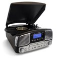 thumbnail image 1 of Trexonic TRX-16BLK Retro Wireless Bluetooth, Record & CD Player in Black, 1 of 2