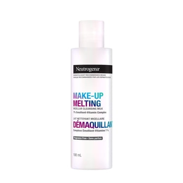 Neutrogena Make-up Melting Micellar Cleansing Milk - Makeup Remover - Vitamins & Emollients - Sensitive Skin – Fragrance Free