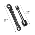 thumbnail image 3 of Plumbing Repair Wrench, Double Head Pipe Tool, Versatile Faucet & Tire Wrench, Compact Design, for Auto & Plumbing, Multi-Use Function, Automotive & Fixer Gear Hzhnb | Alloy, A, 3 of 9