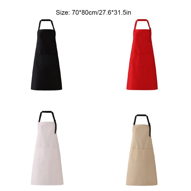 ziyahi Tablier de Cuisson pour Adultes, Ajustable, Réutilisable, Lavable, Beige