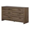thumbnail image 2 of South Shore Tao 6-Drawer Dresser for Adult, in Natural Walnut, 2 of 11