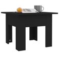 thumbnail image 2 of vidaXL Coffee Table Black 55x55x42 cm Engineered Wood, 2 of 4