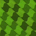 thumbnail image 1 of Ahgly Tapis d'Intérieur Lavable en Machine Carré Vert Émeraude Profond, 5 Pieds Carré, 1 of 7