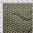 thumbnail image 3 of oneOone Silk Tabby Black Fabric Tropical Craft Projects Decor Fabric Printed By The Yard 42 Inch Wide, 3 of 5
