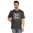 thumbnail image 1 of Inkmeso Men's Graphic Printed Da Da€ Quotes First Time Daddy Tshirt Cotton Jersey Tee, 1 of 7