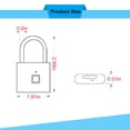 thumbnail image 3 of Chmadoxn Fingerprint Padlock, Smart Keyless Lock,Locker Lock, Biometric Metal Keyless Thumbprint Lock,, USB Rechargeable,For Locker, Backpack, Suitcase smart padlock, 3 of 7