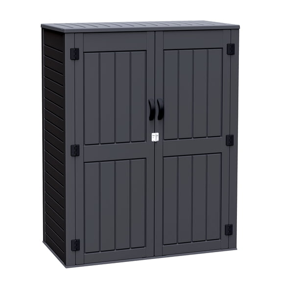 Arrow 4ft x 2ft x 6ft Dark Ash Resin Series Garden Shed