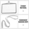thumbnail image 3 of 1 Ensemble de Porte-Cartes d'Identité Étui pour Cartes Étui pour Bus Porte-Cartes Protecteur de Cartes de Travail Étui Suspendu pour Cartes, 3 of 8