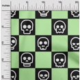 thumbnail image 1 of oneOone Cotton Poplin Lime Green Fabric Skull Fabric For Sewing Printed Craft Fabric By The Yard 42 Inch Wide, 1 of 4