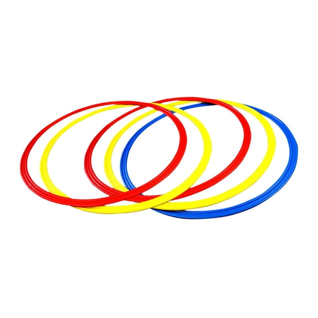 tamizeot Agility Training Rings Sturdy Home Gym 12 for Trainer 30cm Soccer Basketball Pieces Athlete 50cm 5 Pieces