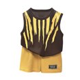 thumbnail image 2 of Qertyioot Mode Filles T-Shirts Décontractés à Manches Courtes Col Rond Col Bouton Ensembles de Shorts Imprimés Aubaines, 2 of 5