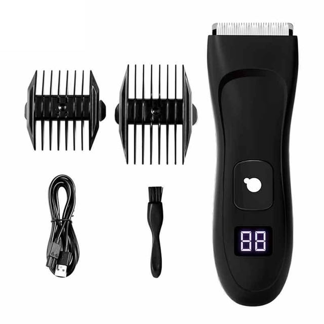 Tondeuse Électrique pour Hommes Sans Fil Rechargeable, Machine de Coupe des Poils du Corps Entier, Usage Domestique, Lavable