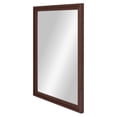 thumbnail image 2 of Mainstays Linen Wrap Wall Mirror with Frame, Brown Finish, 23x28in, Has Frame, Contemporary, Boho, 2 of 6