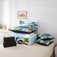 thumbnail image 4 of Erosebridal Nature Lighthouse Bed in a Bag Full size, Rustic Lake Bed Set, Mountain Decor, Reversible 7pcs, 4 of 5