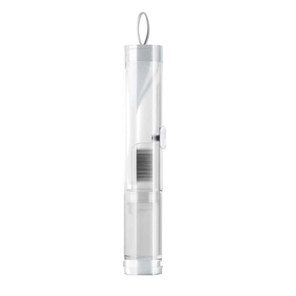 Wisewang Brosse à Dents en Plastique Lavable Réutilisable Scellée à Main Brosse à Dents Intérieur Extérieur Vacances Hôtel Outil de Lavage des Dents Blanc 1 Ensemble