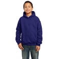 thumbnail image 1 of Gildan Boy's Long Sleeve Front Pouch Pocket Hooded Sweatshirt - 18500B, 1 of 1
