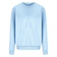 thumbnail image 4 of Penkiiy Chandail pour Femmes Mode Chandail Décontracté à Manches Longues à Col Rond pour Femmes Hauts Blouse Bleu Pâle Vêtements Y2K, 4 of 4