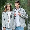 thumbnail image 4 of Men's Windproof and Waterproof Outdoor Jacket with Adding Fleece, Drawstring Hood, Zipper Pockets, Long Sleeves, for Hiking and Casual Wear in Cold Weather, 4 of 6