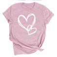 thumbnail image 1 of LSLJS T-shirt Imprimé « Lover Love » pour Femme à Col Rond, Manches Courtes, Haut, Cadeaux pour Femmes, 1 of 4