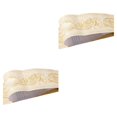 thumbnail image 4 of Decodeary Wood Marbling SelfAdhesive Skirting Line Exquisite Workmanship And Retro Fashion PVC Waterproof Waist Line For Wall PVC yellow peony 2Set, 4 of 6