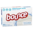 thumbnail image 3 of Bounce Free & Gentle Dryer Sheets, Unscented Fabric Softener Sheets, Hypoallergenic and Dermatologist Tested 80CT, 3 of 9