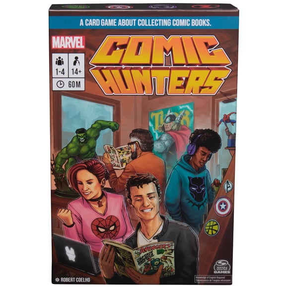 Spin Master Games Marvel Comic Hunters Comic Collecting Strategy Card Game College Game Party Game Christmas Gifts for Teens for Ages 14+