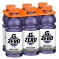 thumbnail image 3 of Gatorade Zero Sugar Grape Electrolye Beverage 6 x 591 mL, Bottles, 3 of 7