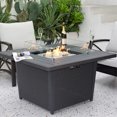 thumbnail image 2 of Kinger Home 42" Ethan Patio Extérieur Table de Puits de Feu avec Coupe-Vent, Gris, 2 of 7