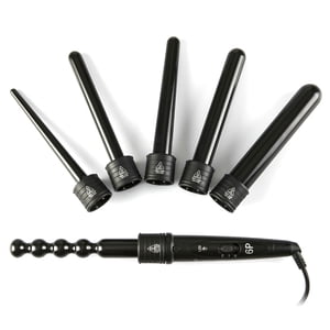 Ensemble de baguettes en fer de curling 6 en 1 Courbure de cheveux interchangeable en céramique de curling