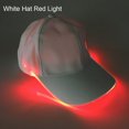 thumbnail image 1 of MesaSe Fashion Unisex Solid Color LED Luminous Baseball Hat Christmas Party Peaked Cap, 1 of 10