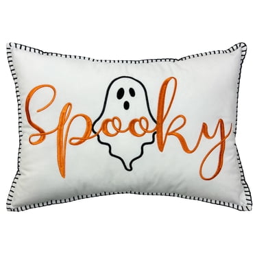 Way to Celebrate! Halloween Spooky Ghost Decorative Pillow