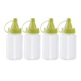thumbnail image 1 of S SERENABLE 4Pcs Small Bottles Portable Food Storage Container Seasoning Bottles Bottle Green, 1 of 9
