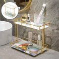thumbnail image 4 of kurtrusly Rack de Rangement Multi-Couches Boîte de Rangement Parfum Bijoux Panier L Double Couche Blanc 1Set, 4 of 6