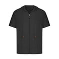 thumbnail image 1 of Dvkptbk Blouse à Capuche à Manches Courtes Décontractée et Tendance pour Homme, Blouse Ajustée à Manches Courtes, Hauts, Chemise, 1 of 5