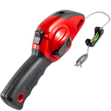 Kapro 214 Ligne de Craie Ergonomique à Prise Sûre avec Aménagement et Marquage, Niveau de Ligne Rétractable, Ligne 100 Pieds par Kapro