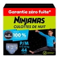 thumbnail image 2 of Ninjamas Boys Bedwetting Nighttime Underwear, Size S/M (38-70 lbs), 2 of 24